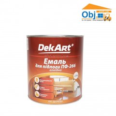 DekArt алкидная эмаль для пола ПФ-266 Декарт желто-коричневая (2,8кг)