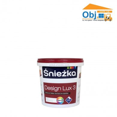 Фарба Sniezka Design Lux 3 глибокоматова латексна фарба Сніжка (1л/1,4кг)