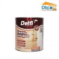 Delfi эмаль алкидная для пола ПФ-266 Делфи золотисто-коричневая (2,8кг)