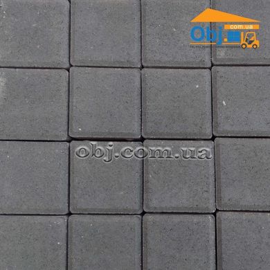 Тротуарная плитка "Квадрат" 100х100х60 BL черная BRUKLAND (м.кв)