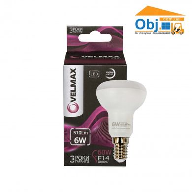 Світлодіодна лампа LED Velmax 6W E14 (4100 яскраве світло)