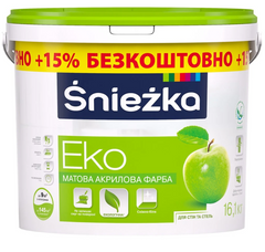 Краска Sniezka Eko краска Снежка Эко АКЦИЯ!!! 16,1кг +15%