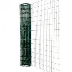 Сітка Заграда цинк-ПВХ зелена 1,5м 50х100 2.2мм, рул 10м класік (рул.)