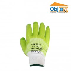 Перчатки (зеленая полоска с ПВХ обливкой) Долоні4552