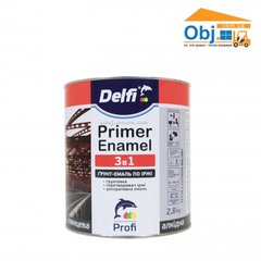 Грунт-эмаль по ржавчине 3 в 1 Delfi Primer Enamel темно-коричневая (2,8 кг)