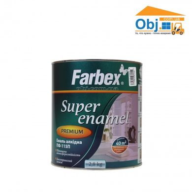 Фарбекс эмаль алкидная бежевая Farbex Super enamel ПФ-115П (0,3кг)