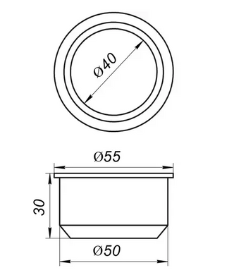 Резиновая редукция черная 50/40