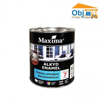 Емаль алкідна високоякісна Maxima Enamel Alkyd top-quality біла глянсова (2,3 кг)
