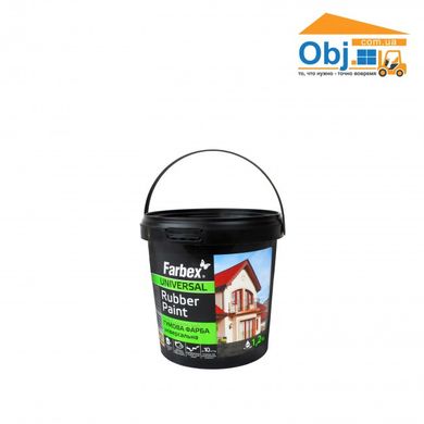 Фарба гумова Фарбекс червоно-коричнева RAL3009 Farbex Rubber Paint (1,2 кг)